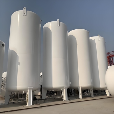 En iyi yalıtım performansı LNG dikey kriyojenik depolama tankları Gelişmiş teknoloji