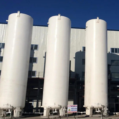 150m3 Vakumlu Kriyojenik Depolama Tankı Dikey Çift Katmanlı, 2m3 Sıvı Azot Tutma Tankı