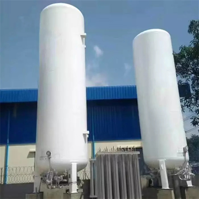 Kimyasal Depolama için Dikey Stand Sıvı Kriyojenik Depolama Tankı