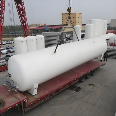 Vertikal 5 M3-300 M3 Sıvılaştırılmış Doğal Gaz LNG için Kriyojenik Taşıma Tankı