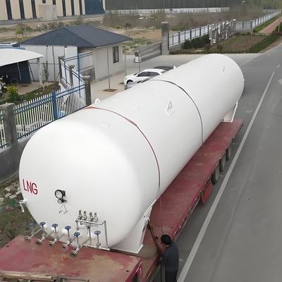 Vertikal 5 M3-300 M3 Sıvılaştırılmış Doğal Gaz LNG için Kriyojenik Taşıma Tankı