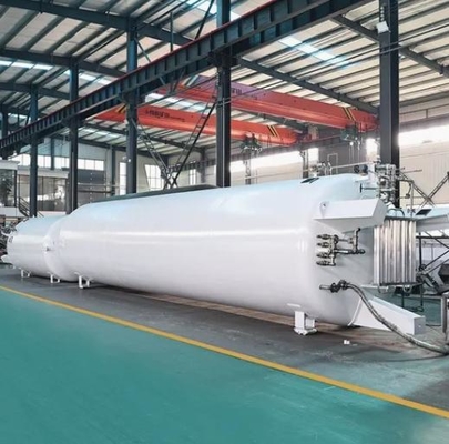 30m3 Sıvı Oksijen Azot Argon için Kriyojenik Depolama Tankı