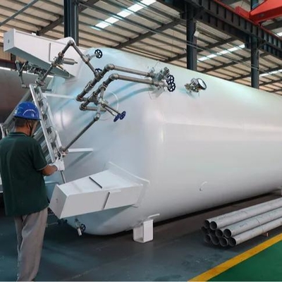 30m3 Sıvı Oksijen Azot Argon için Kriyojenik Depolama Tankı