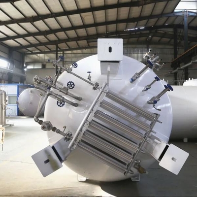 Kimya Endüstrisi için 50m3 0.8Mpa Yatay Kriyojenik LNG Depolama Tankı