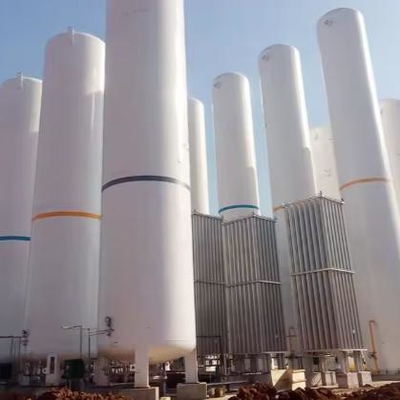 50-100 m³ Kriyojenik Sıvı Oksijen CO₂ Depolama Tankı 6058mm Uzunluk