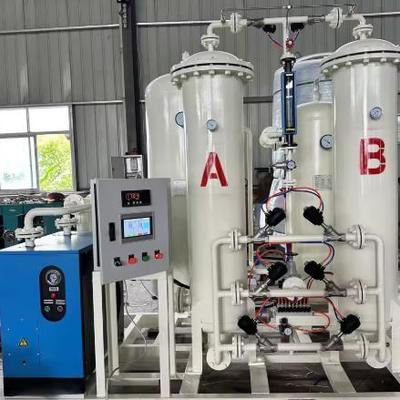 Endüstriyel kullanım için 8-10 yıllık ömrü olan PSA Oksijen Jeneratörü 220V/50Hz güç kaynağı ve 5-45°C çalışma sıcaklığı