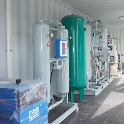 Gıda İşleme Uygulamaları için 15 KW PSA Oksijen Jeneratörü % 90 Temizlik Endüstriyel Oksijen Gaz Jeneratörü