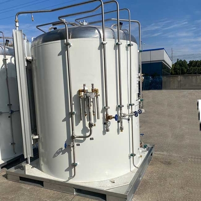 Paslanmaz Çelik Mikrobulk Azot Tankları Kriyojenik 3.4mpa Mikro Dökme 5m3