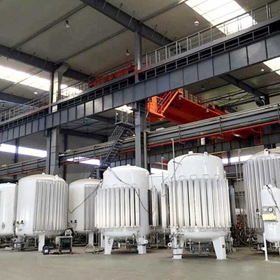 16bar Mikro Dökme Tanklar Azot 5000 Litre Yüksek Vakum Dökme CO2 Depolama Tankı
