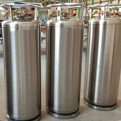 LNG 175 Litre Kriyojenik Dewar Silindir 1.4MPa Sıvı Azot Tankı Basınç Binası