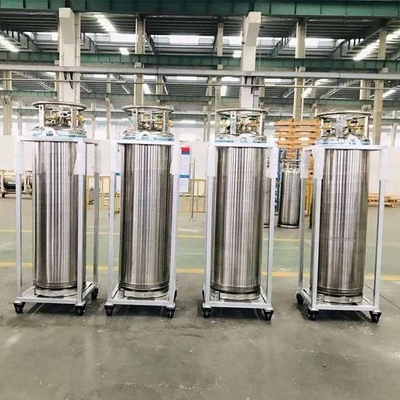Sıvı Argon Kriyojenik Dewar Silindir Oksijen, 175l Düşük Basınçlı Sıvı Azot Tankı