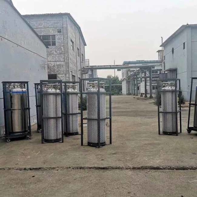 175L Kriyojenik Dewar Silindir 1.37mpa 2.3mpa Oksijen Tankları