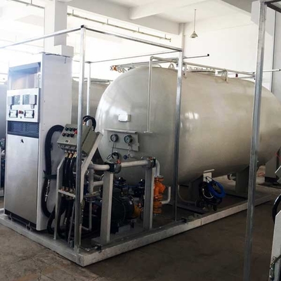 10m3 Otomatik LP Gaz Dolum İstasyonu Q345R 220 Volt Skid Mounted