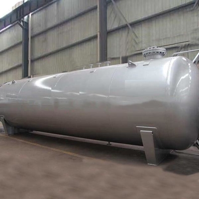 100cbm 1.6 bar Sıvılaştırılmış Petrol Gaz Tankı 1.77mpa LPG Toplu