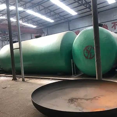 30m3 40m3 Fuel Oil Depolama Tankı Çift Katlı Yeraltı Cam FRP Plastik