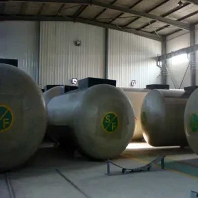 100cbm Fuel Oil Depolama Tankı 70m3 SF Fiberglas FRP Plastik