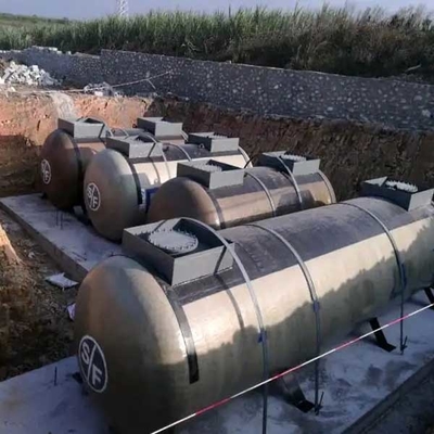 100cbm Fuel Oil Depolama Tankı 70m3 SF Fiberglas FRP Plastik