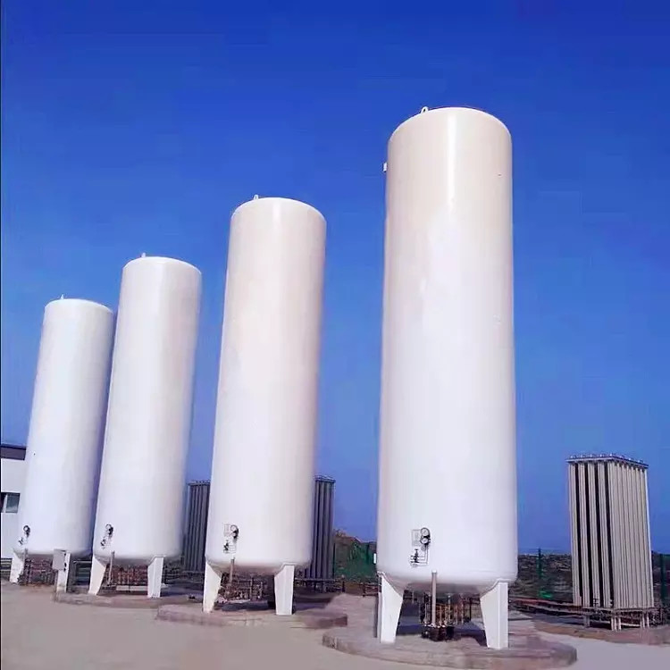 Azot Taşımak İçin Dikey Q245R Kriyojenik Sıvı Depolama Tankı