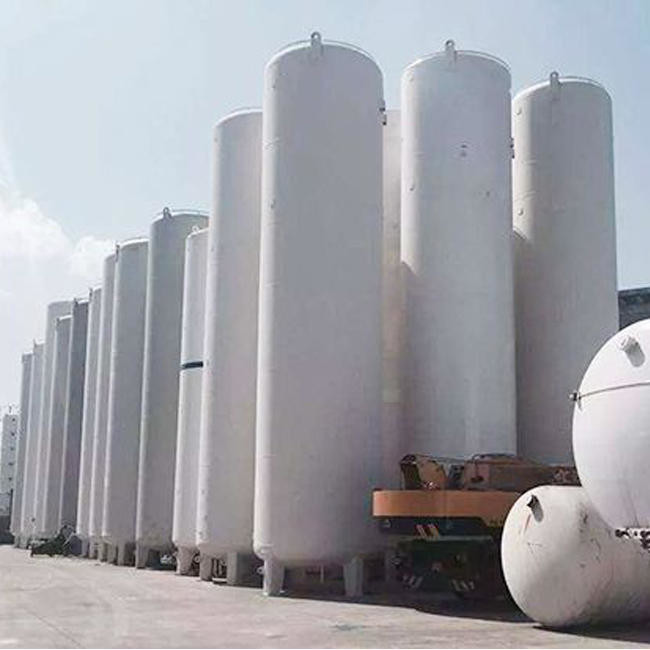 0.8MPa 25m3 Kriyojenik Depolama Tankı 2.16MPa Büyük Sıvı Azot Isı Yalıtımı